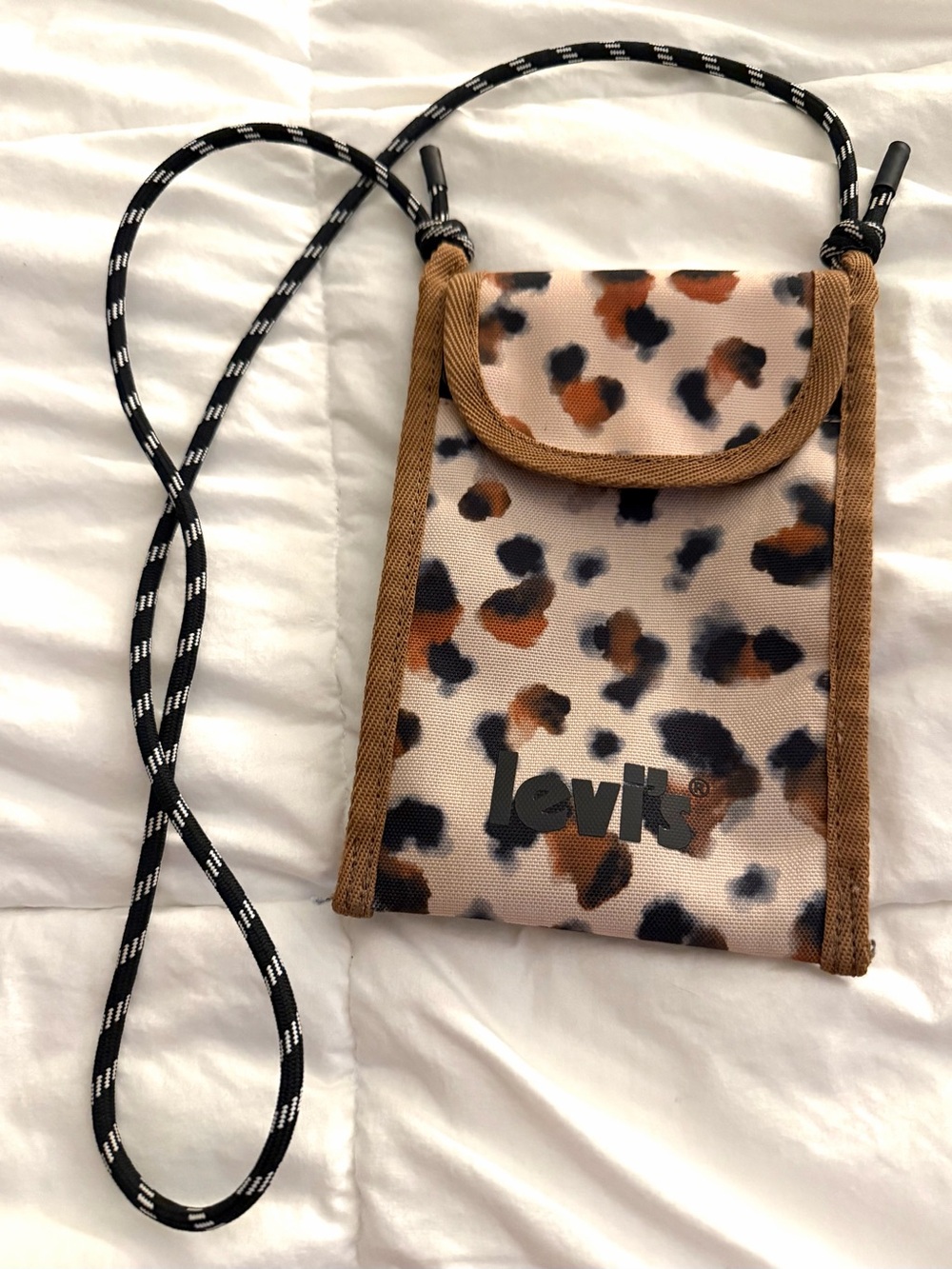 Levi's Leopard Print Crossbody Phone Pouch